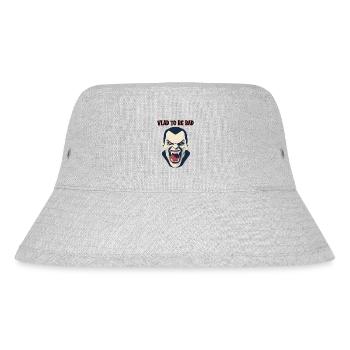 A vampire baring his fanged teeth, Vlad to be - Stanley/Stella Recycled Bucket Hat - heather grey - Front