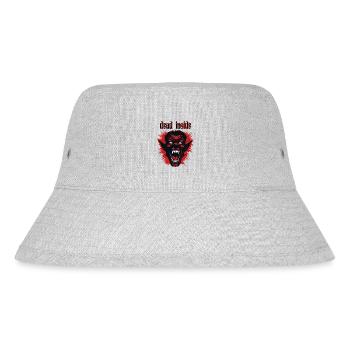 Ein menschenähnlicher Dämonenkopf, Dead Inside - Stanley/Stella recycelter Bucket Hat - Grau meliert - Vorne