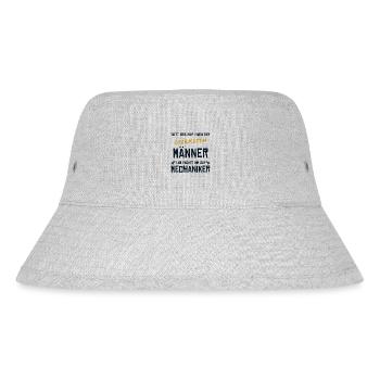 Mechaniker Stärkster Mann Mechatroniker Kfz - Stanley/Stella recycelter Bucket Hat - Grau meliert - Vorne