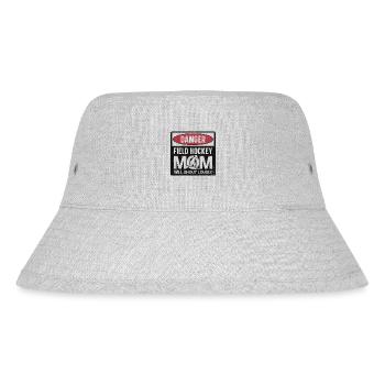 Field Hockey Mom Danger Field - Stanley/Stella recycelter Bucket Hat - Grau meliert - Vorne