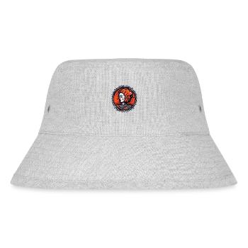 Is this art? Cartoon portrait of a woman - Stanley/Stella Recycled Bucket Hat - heather grey - Front