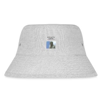 Ich habe es gehört, es ist mir nur egal! - Stanley/Stella recycelter Bucket Hat - Grau meliert - Vorne