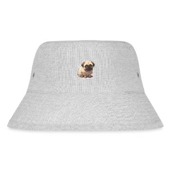 Pug Pug Dog Pug Live Pug Gifts - Stanley/Stella Recycled Bucket Hat - heather grey - Front