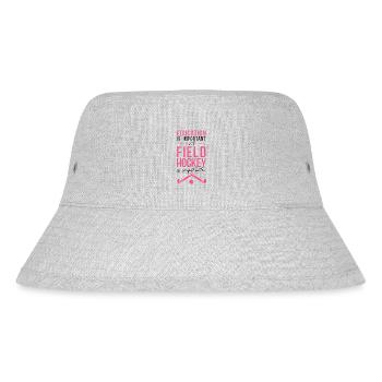 Field Hockey Education Is - Stanley/Stella recycelter Bucket Hat - Grau meliert - Vorne