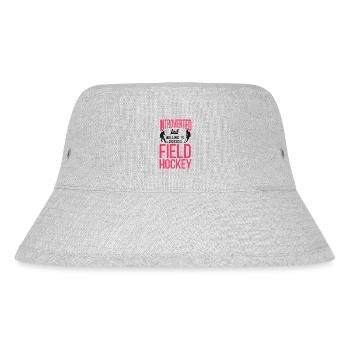 Field Hockey Introverted But - Stanley/Stella recycelter Bucket Hat - Grau meliert - Vorne