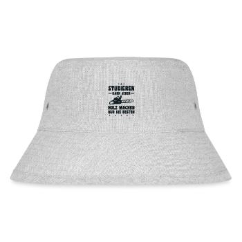 Studieren Kann Jeder Holz Machen Nur Die Besten - Stanley/Stella recycelter Bucket Hat - Grau meliert - Vorne