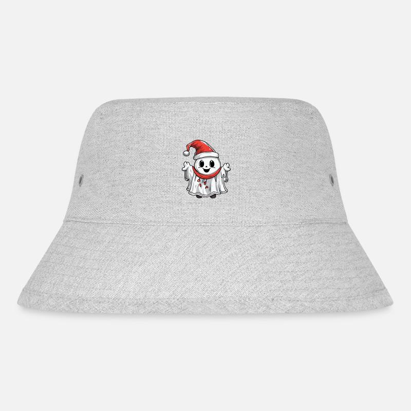 Santa Ghost, Geist Weihnachtsmann - Stanley/Stella recycelter Bucket Hat - Grau meliert