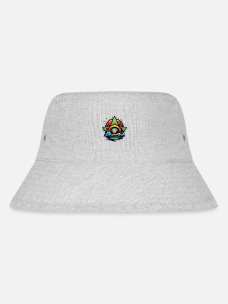 Die Natur ist der Star - Stanley/Stella recycelter Bucket Hat - Grau meliert