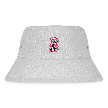 Field Hockey Coach You Don't Scare - Stanley/Stella recycelter Bucket Hat - Grau meliert - Vorne