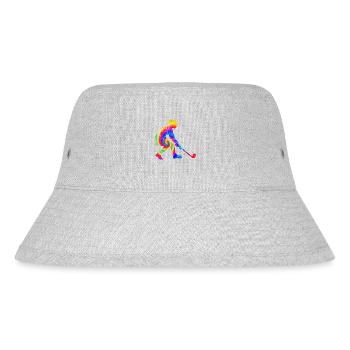 Field Hockey Tie Dye - Stanley/Stella recycelter Bucket Hat - Grau meliert - Vorne