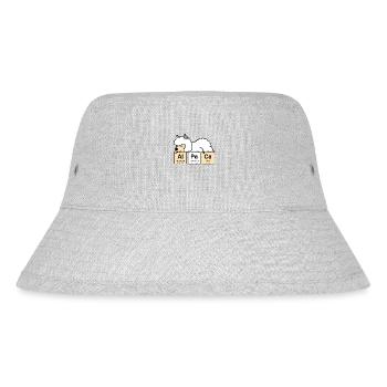 Alpaca Periodic Table Of Elements Lama Pako - Stanley/Stella Recycled Bucket Hat - heather grey - Front