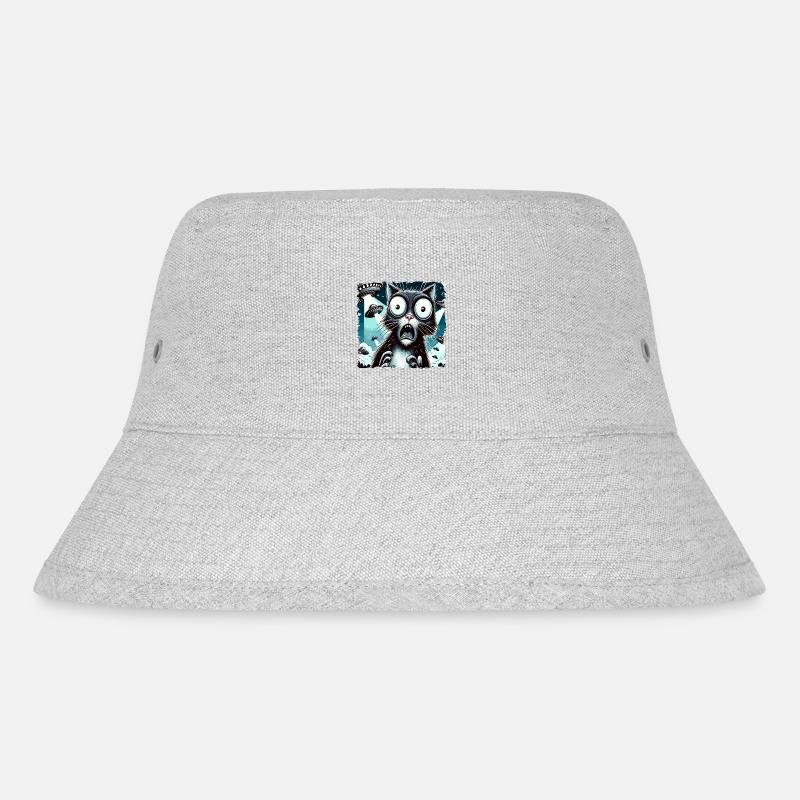 Funny Alien Alien Believe - Stanley/Stella Recycled Bucket Hat - heather grey