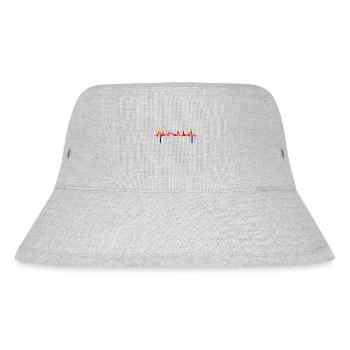 Sylt Skyline North Sea Heartbeat North Frisia Sylter - Stanley/Stella Recycled Bucket Hat - heather grey - Front