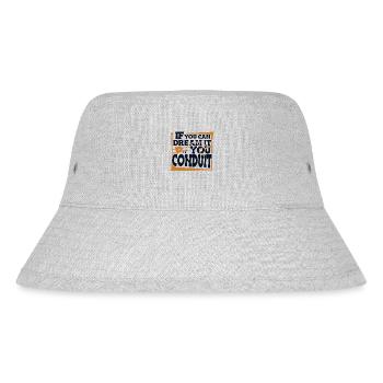 If You Can Dream It You Conduit Electronics Technician - Stanley/Stella Recycled Bucket Hat - heather grey - Front