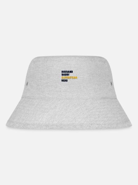 Husband Daddy Electrician Hero Elektrotechniker - Stanley/Stella recycelter Bucket Hat - Grau meliert