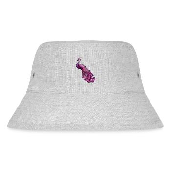 peacock bird colorful beautiful fantasy colorful - Stanley/Stella Recycled Bucket Hat - heather grey - Front