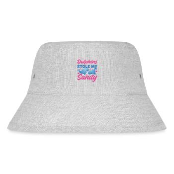 Dolphin Dolphins Stole My Sanity - Stanley/Stella Recycled Bucket Hat - heather grey - Front