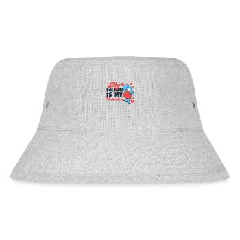 Dolphin Valentines Day My Dolphin - Stanley/Stella recycelter Bucket Hat - Grau meliert - Vorne