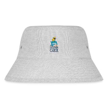 Dolphin Chicken Dolphin Chick - Stanley/Stella recycelter Bucket Hat - Grau meliert - Vorne