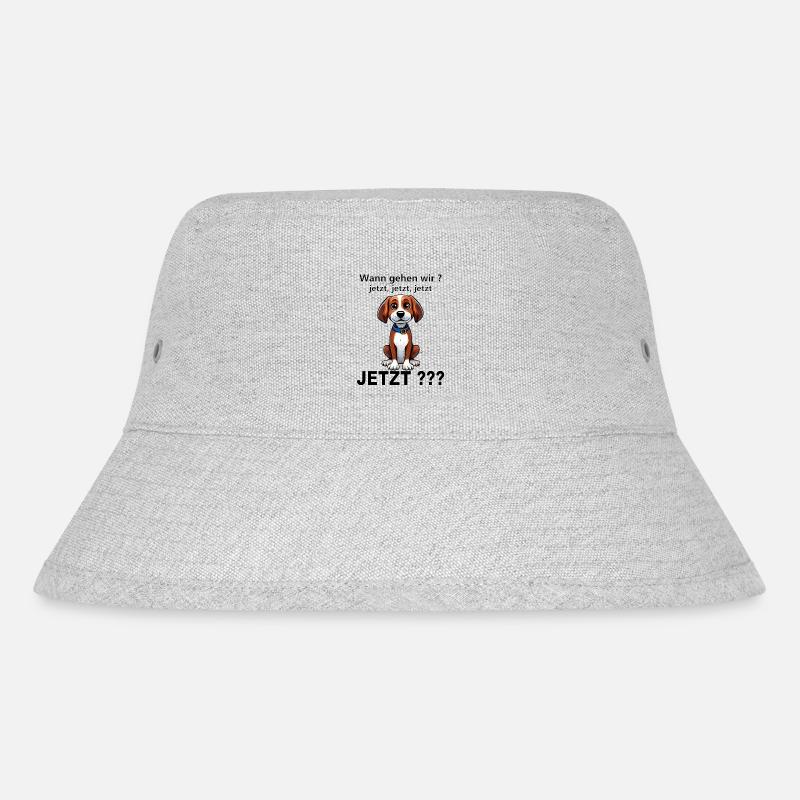 Süsser Hund - Stanley/Stella recycelter Bucket Hat - Grau meliert