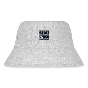 If At First You Don't Succeed Coach Fußballprofi - Stanley/Stella recycelter Bucket Hat - Grau meliert - Vorne