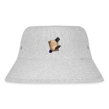 Dark Acedemia German Poetry & Photograph - Stanley/Stella recycelter Bucket Hat - Grau meliert - Vorne