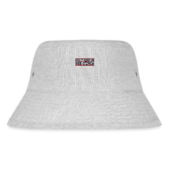 Say It After Me Yes Coach Fußball Goal Keeper - Stanley/Stella recycelter Bucket Hat - Grau meliert - Vorne