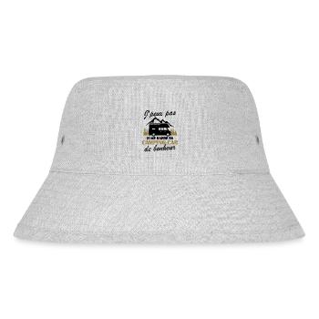Je me barre en camping-car Humour Cadeau - Bob recyclé Stanley/Stella - gris chiné - Devant
