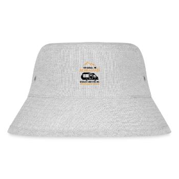 Offiziell im Ruhestand, zeit für Camping - Stanley/Stella recycelter Bucket Hat - Grau meliert - Vorne