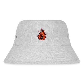 Gitarre Gitarrenspieler E-Gitarre Musik & Musiker - Stanley/Stella recycelter Bucket Hat - Grau meliert - Vorne