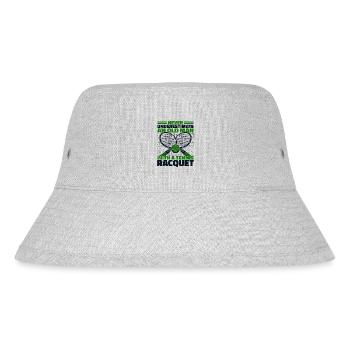 Never Underestimate An Old Man With Tennis - Stanley/Stella recycelter Bucket Hat - Grau meliert - Vorne