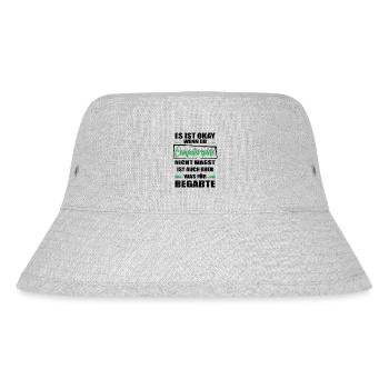 Computerspiele Lustiger Spruch für Mann & Frau - Stanley/Stella recycelter Bucket Hat - Grau meliert - Vorne