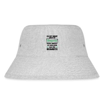 Heimwerken Lustiger Spruch für Mann & Frau - Stanley/Stella recycelter Bucket Hat - Grau meliert - Vorne