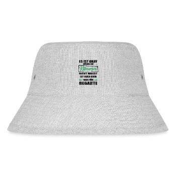 Kitesurfen Lustiger Spruch für Mann & Frau - Stanley/Stella recycelter Bucket Hat - Grau meliert - Vorne