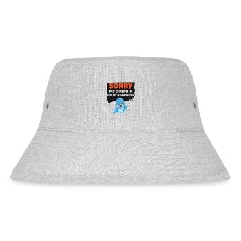 Dolphin Sorry My Dolphin Ate My - Stanley/Stella recycelter Bucket Hat - Grau meliert - Vorne