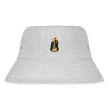 Giraffe, Giraffe, Christmas, Africa, Animals - Stanley/Stella Recycled Bucket Hat - heather grey - Front