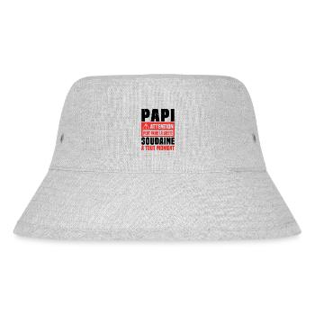 Papi attention Peut Faire La Sieste Soudaine - Bob recyclé Stanley/Stella - gris chiné - Devant
