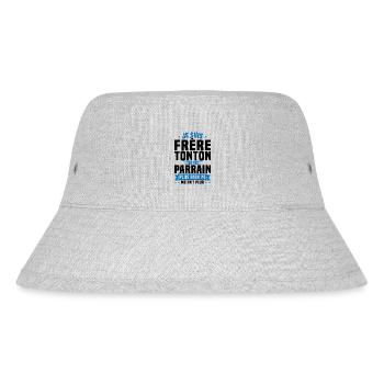 Je suis frère tonton et parrain Humour cadeau - Bob recyclé Stanley/Stella - gris chiné - Devant
