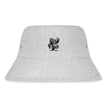Gorilla with sunglasses - Stanley/Stella Recycled Bucket Hat - heather grey - Front