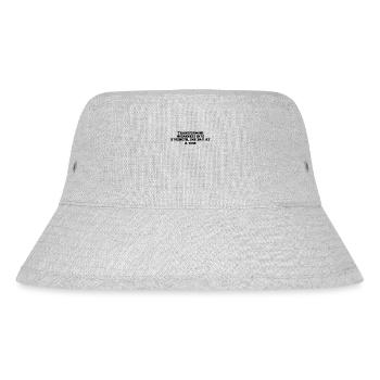 Fitness - Transforming weakness into strength, - Stanley/Stella Recycled Bucket Hat - heather grey - Front