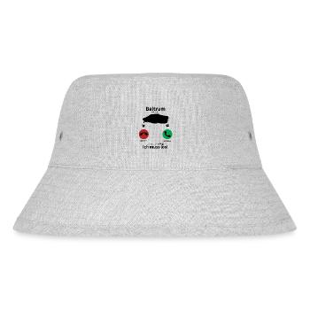 Baltrum Anruf Telefon Nordsee Insel Urlaub Reise - Stanley/Stella recycelter Bucket Hat - Grau meliert - Vorne