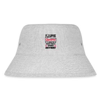 It's Okay If You Don't Like equestrian - Stanley/Stella recycelter Bucket Hat - Grau meliert - Vorne