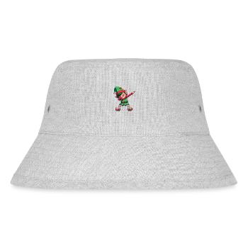 Dabbing Weihnachts Elf Dab Weihnachten - Stanley/Stella recycelter Bucket Hat - Grau meliert - Vorne