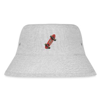 Skateboard - Stanley/Stella recycelter Bucket Hat - Grau meliert - Vorne