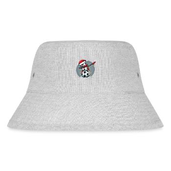 Schneemann Dabbing Schneemann Dab Schneemänner - Stanley/Stella recycelter Bucket Hat - Grau meliert - Vorne