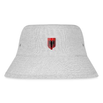 Albanian flag, Albanian pride - Stanley/Stella Recycled Bucket Hat - heather grey - Front