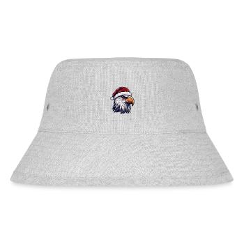 Adler Kopf Weihnachten Christmas - Stanley/Stella recycelter Bucket Hat - Grau meliert - Vorne