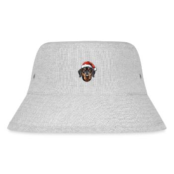 Doberman Dog Head Christmas Christmas - Stanley/Stella Recycled Bucket Hat - heather grey - Front