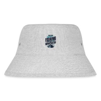 Education Is Important But Fishing Is Importanter - Stanley/Stella recycelter Bucket Hat - Grau meliert - Vorne