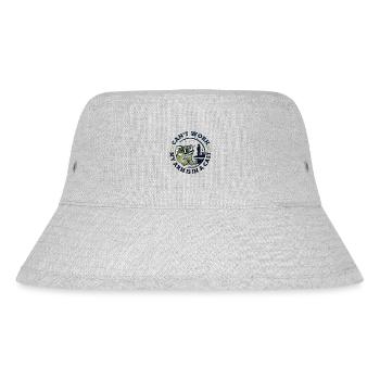 Can't Work My Arm Is In A Cast Hochseeangler - Stanley/Stella Recycled Bucket Hat - heather grey - Front